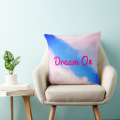 雲離れ – 青とピンクの雲の枕 クッション (椅子)