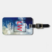 雲青プロフェッショナルシンプルモノグラモダンム ラゲッジタグ (正面横)