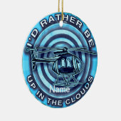 雲青ヘリコプタ セラミックオーナメント (右)