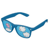 雲飛んでいるに乗って舞う豚 レトロサングラス (アングル)