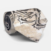 雲龍図,曾我蕭白ドラゴンと雲，墨絵 ネクタイ (ロール)