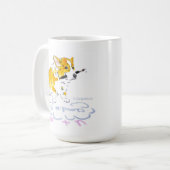 雲9のコーギーのマグ コーヒーマグカップ (正面左)