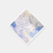 雲9ガッシュブ絵を描ラシックの赤ちゃんシャワー スタンダードカクテルナプキン (角)