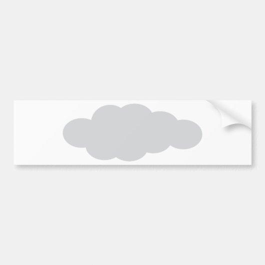 雲9 バンパーステッカー (正面)