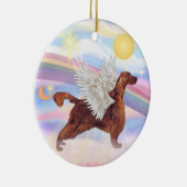 雲 – アイリッシュセッター セラミックオーナメント (右)