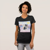 雲 - オーストラリアン・キャトル・ドッグの天使 - スクエア Tシャツ (正面フル)