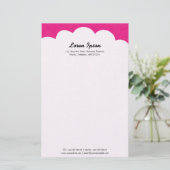 雲 – クリムゾン 便箋 (スタンド正面)