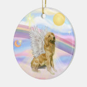 雲 – ゴールデンレトリエバーエンジェル(B1) セラミックオーナメント (左)