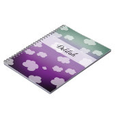 雲 – パターン ノートブック (左側)