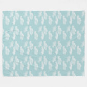 雲 フリースブランケット (正面(横))