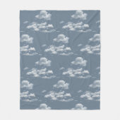 雲 フリースブランケット (正面)