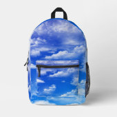 雲 プリントバックパック (正面)