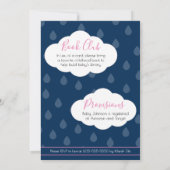 雲 | ベビー「シャワー」招待状 招待状 (裏面)