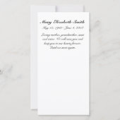 「雲」メモリアルカード (裏面)