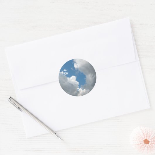 雲 ラウンドシール (封筒)