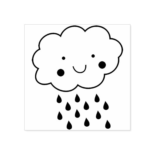 雲 ラバースタンプ (インプリント)