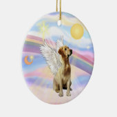 雲 – ラブラドール（黄色） セラミックオーナメント (右)