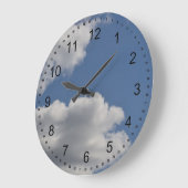 雲 ラージ壁時計 (傾斜)