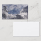 雲 名刺 (正面/裏面)