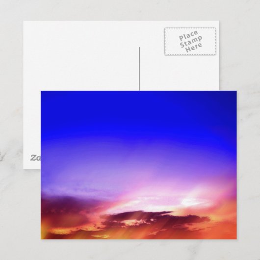 雲(日の入り) ポストカード (正面/裏面)