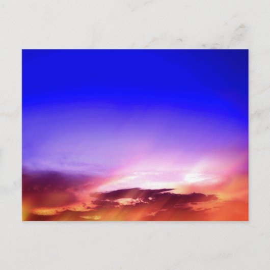 雲(日の入り) ポストカード (正面)