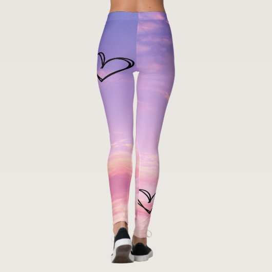 雲（日の入り） レギンス (裏面)