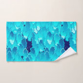 雲、日本の夕べスカイ、ターコイズ、藍 バスタオルセット (ハンドタオル)