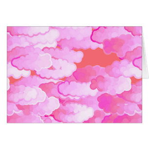 雲、日本の夜明け、オーキッドピンクとサンゴ