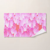 雲、日本の夜明け、オーキッドピンクとサンゴ バスタオルセット (ハンドタオル)