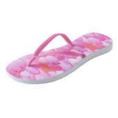 雲、日本の夜明け、オーキッドピンクとサンゴ ビーチサンダル (アングル)