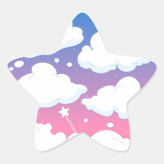 雲  星シール (正面)