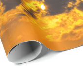 雲、空、黄色の夕日 ラッピングペーパー (ロールコーナー)