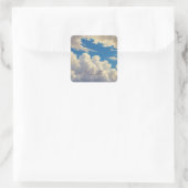 雲 青空  plain 現代 漢字 カリグラフィー スクエアシール (バッグ)
