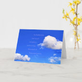 「雲#59」と詩：ピーターパン カード (黄色い花)