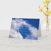"雲#93"と詩：驚き カード (黄色い花)