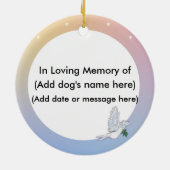 雲 – Bichon Angel (#7)、名前はこちら セラミックオーナメント (裏面)