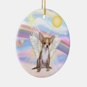 雲 – Chihuahua （薄い赤） セラミックオーナメント (右)