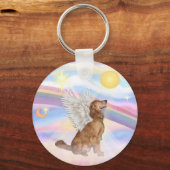 雲 – Golden Retriever Angel （プロフィール） キーホルダー (正面)