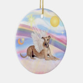 雲 – Greyhound (fawn) セラミックオーナメント (右)
