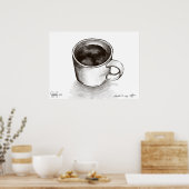 雲(My Coffee) ポスター (キッチン)