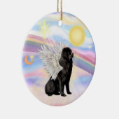 雲 – Newfoundland Angel （黒） セラミックオーナメント (右)