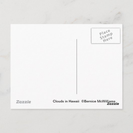 雲I ポストカード (裏面)