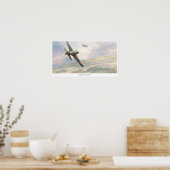 零戦闘機 ポスター (キッチン)