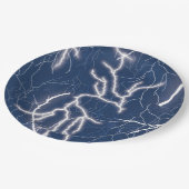 雷が雷雨に襲われる ペーパープレート (アングル)