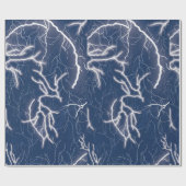 雷が雷雨に襲われる ラッピングペーパー (フラット)