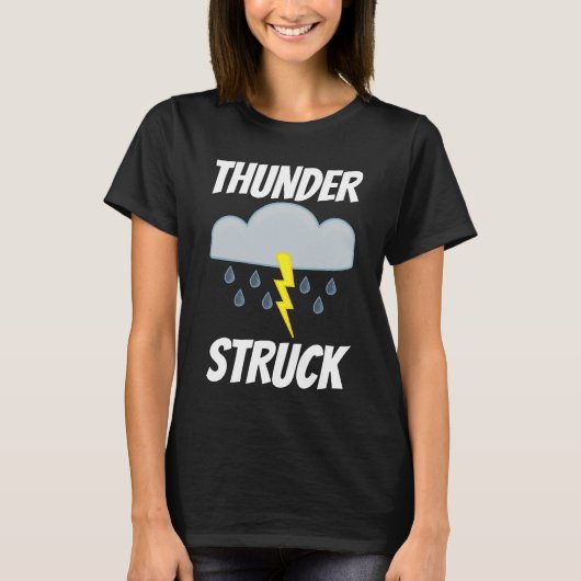 雷が鳴ったヴィンテージロックTシャツ Tシャツ (正面)