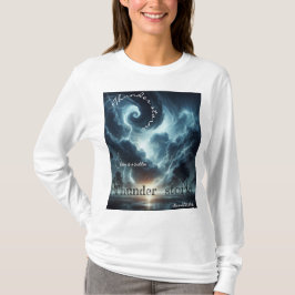 雷が鳴って暴風雨が起こる Tシャツ