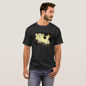 雷と馬と共に戦車に乗るゼウス Tシャツ (正面フル)