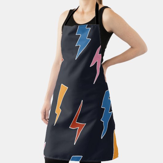 雷の継ぎ目のない模様、手引き稲妻 エプロン (インサイチュ)