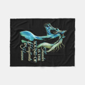 雷は天国の拍子だ フリースブランケット (正面(横))